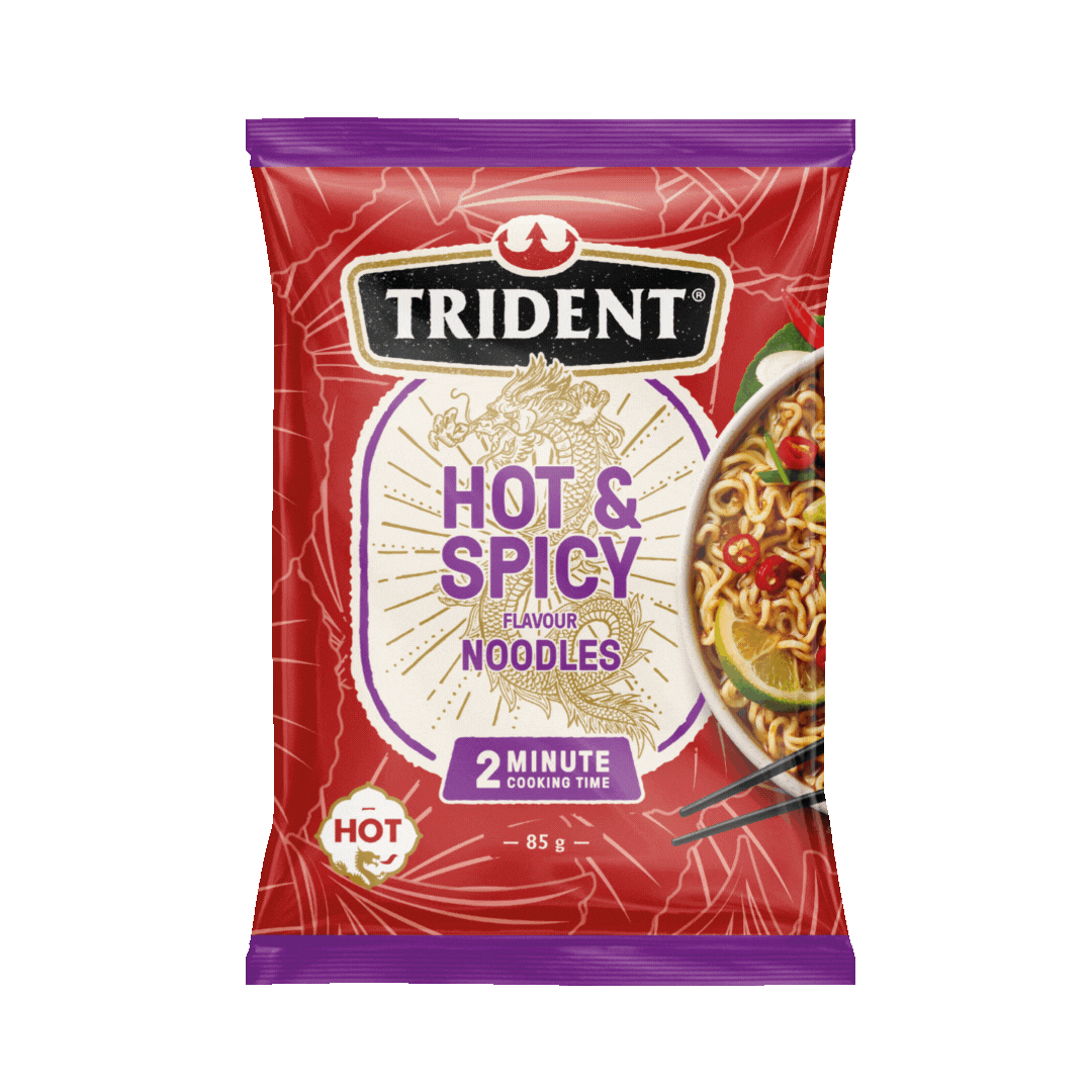 Trident Hot & Spicy Flavour Noodles Multi Pack (4 x 85g)