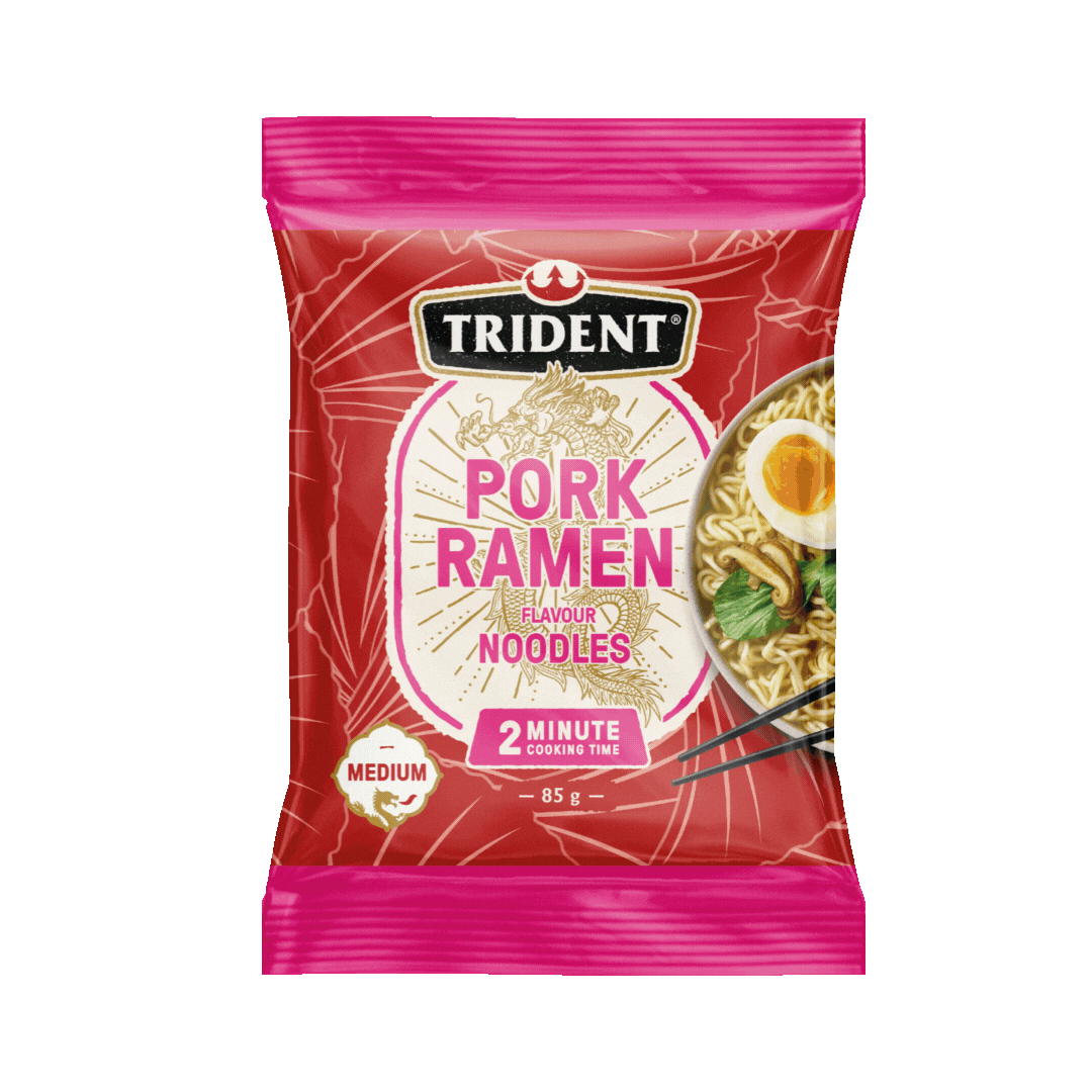 Trident Pork Ramen Flavour Noodles Multi Pack (4 x 85g)
